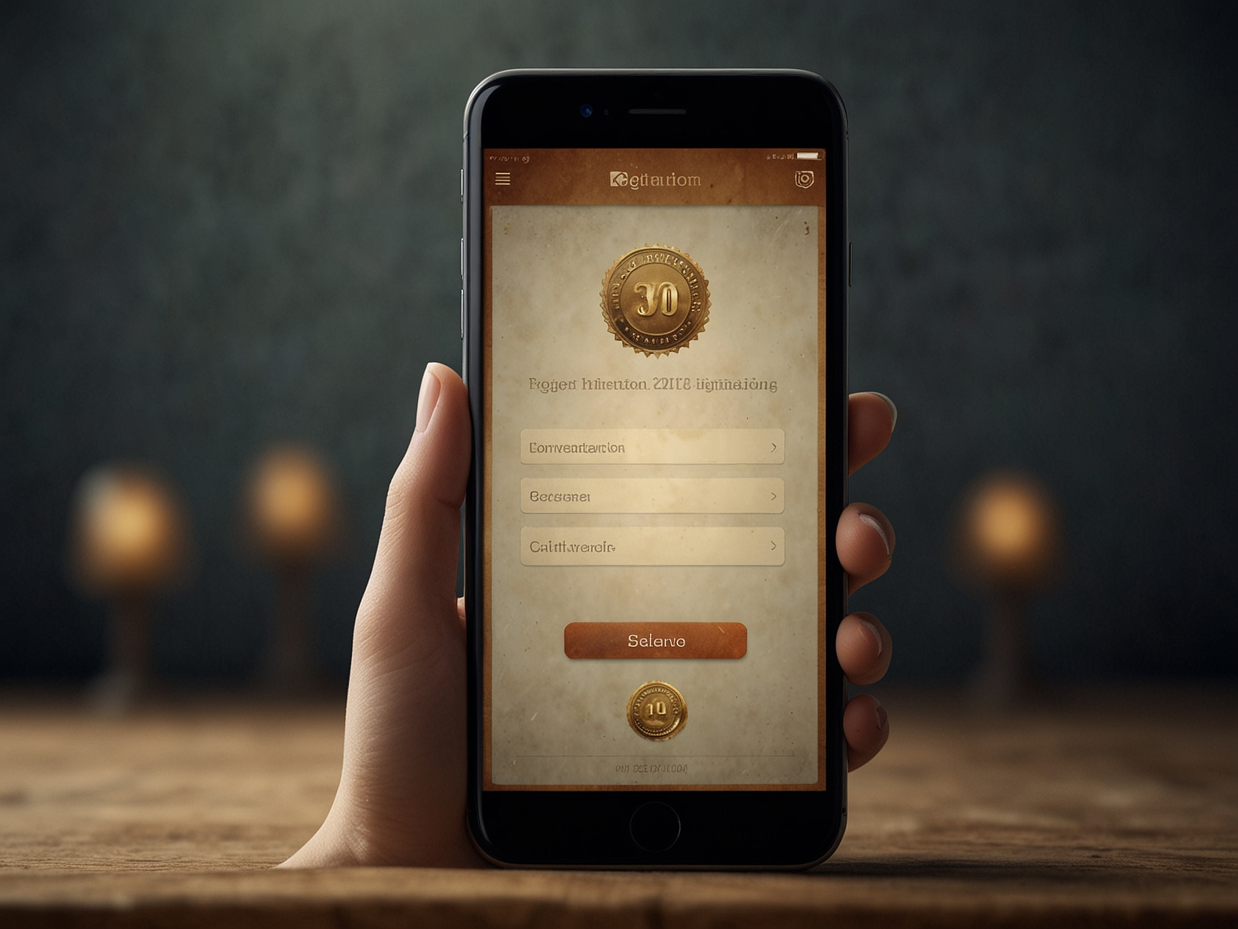 Pantalla de confirmación de registro con bono