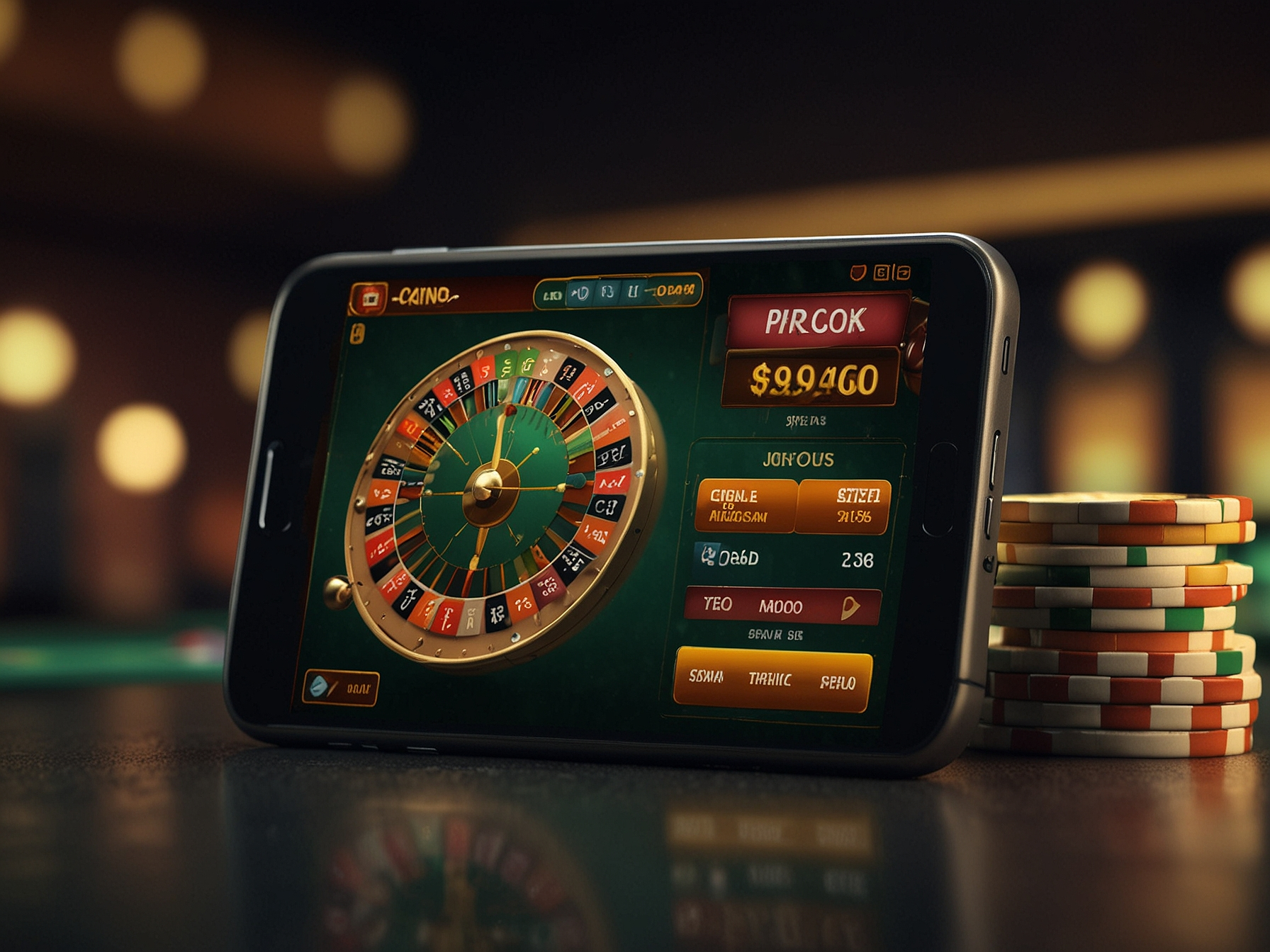 Bono de bienvenida y promociones mostradas en pantalla móvil